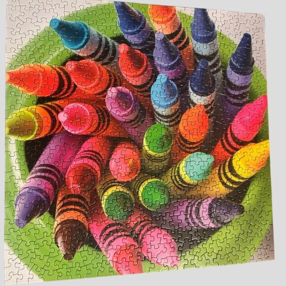 Springbok "Twist Of Color" Colorful Crayon Puzzle 500 Pieces - Picture 2 of 5